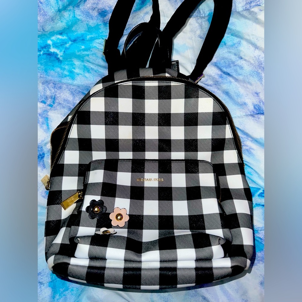 Micheal Kors checkered backpack